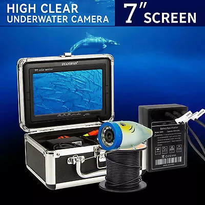 SYANSPAN 7In 1200TVL Underwater Fishing Camera Ice Fishing Camera Fish Finder • $99.74