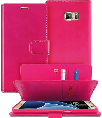 Hot Pink Genuine Mercury Mansoor Diary Wallet Case For Galaxy S6 Edge • $9.95