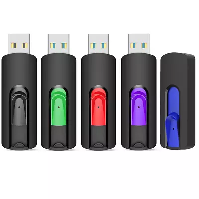 USB 2.0 5Pack 2GB Light Retractable Style Flash Drive Memory Stick For PC Laptop • $28.99