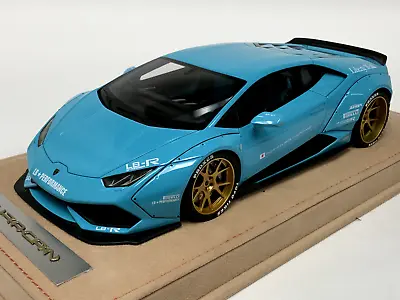 1/18 MR Collection Lamborghini Huracan Liberty Walk Baby Blue Alcantara AB234 • $599.95