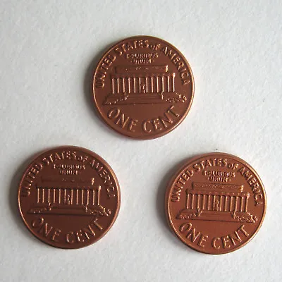 3 Pennys Shim Shell Steel Trick US Penny Tails Coin Works With Magnet • £9.60