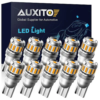 Amber AUXITO T10 Car LED Canbus Error Free Bright Light Bulbs W5W 13SMD 2825 W5W • $20.99