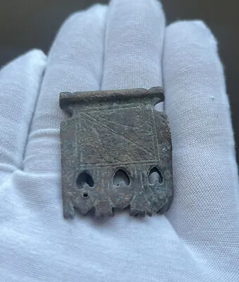 £10 • Buy 15th Century Medieval Decorated Buckle Plate, Thames Foreshore Find
