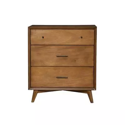 Flynn Mid Century Modern 3 Drawer Small Chest Acorn • $532.69