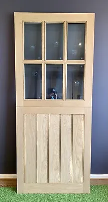 Exterior Double Glazed Front Door Oak Stable Door Cottage Handcrafted 33”X78” • £1395