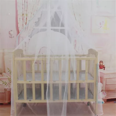 Baby Bed Mosquito Net Mesh Dome Curtain Net For Toddler Crib Cot Canopy Us • $10.25
