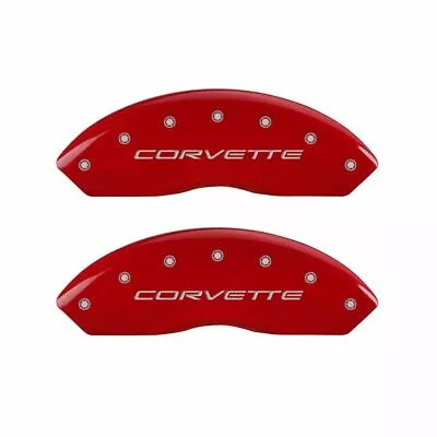 MGP Front/Rear Caliper Covers-Red Chevrolet Corvette; 13007SCV5RD • $278.20