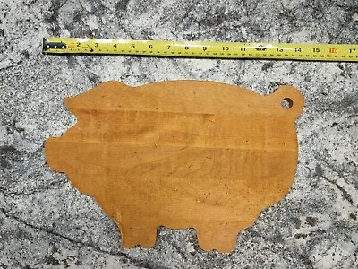 JK Adams THE PIG Solid Maple Wood Cutting Board 14x10 Vermont USA • $28.99