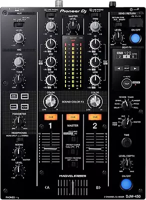 Pioneer DJ DJM-450 Compact Two-Channel DJ Mixer DJM450 Black PROAUDIOSTAR • $800.95