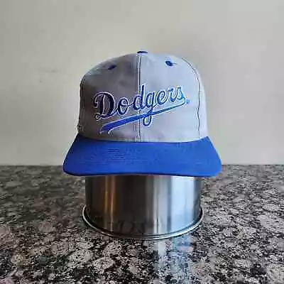 Vintage Los Angeles Dodgers Grey Snapback Adjustable Hat • $39.95