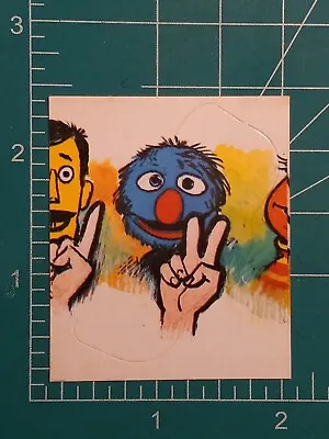1978 SESAME STREET STICKER CARD GROVER Henson Muppets ITALY #104 • $13.73