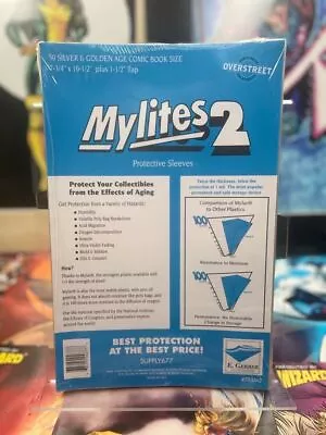 $23.85 • Buy E. Gerber Mylites2 Silver/Golden Age Mylar Protective Sleeves (50pcs) 775M2