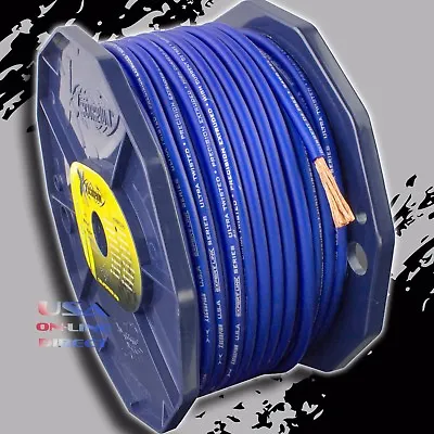 8 Gauge OFC Copper AWG BLUE Power Ground Wire Car Audio Amplifier Speaker Cable • $1.89