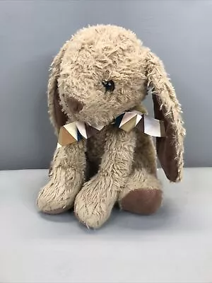 Homerbest Plush Brown Tan Soft Bunny Rabbit Ribbon Bow Floppy Ears • $12.99