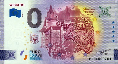 £7.61 • Buy Zero Euro Note - 0 Euro Note - Poland - Wiskitki 2023-1