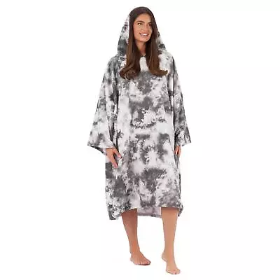 Poncho Towel Tie Dye Oversized Adult Absorbent Bath Beach Quick Dry Pool Robe • £10.99