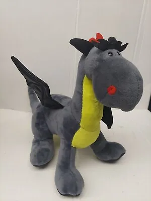 Nici Dragon Plush Gray Yellow Germany Stuffed Animal Toy • $19.99