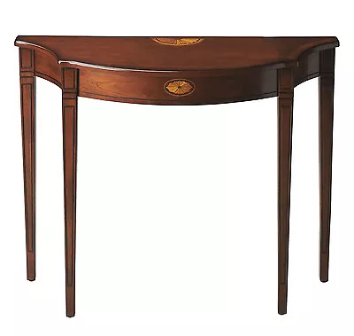 Ashford Manor Inlaid Console Table - Olive Ash Burl Finish - Free Shipping* • $533.40