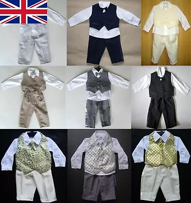 BABY BOY OUTFITS Wedding Clothing Special Occasion MANY COLOURS 0-2 Years Old • £12.99