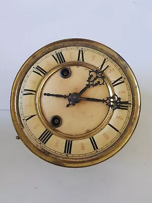 Antique Vienna Clock Mechanical Striking Movement 145mm Diam. Springs Wind • $50.52