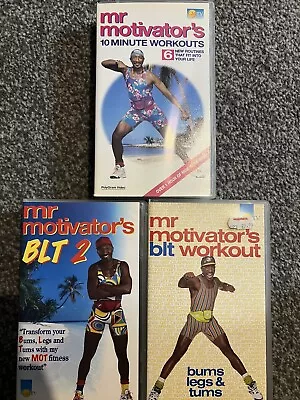 Mr Motivator's Bundle X 3 BLT And BLT 2 Six 10 Minute Workouts (VHS 1990s) • £10