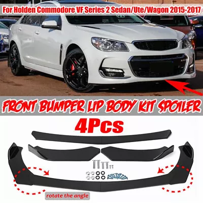 Front Bumper Lip Splitter Spoiler Glossy Black For Holden Commodore VF Series • $37.85