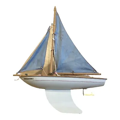 Vintage Star Yacht - Wooden Birkenhead Toy Boat - Endeavor I - Made In England • $100