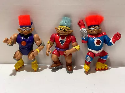 Vintage Troll Stone Protectors Lot Ace Novelty Troll 1992-1993 Action Figures • $20