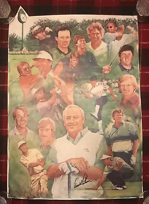 Arnold Palmer Signed Autograph Bay Hill Collage Poster 26 X 19 Unframed • $98.99