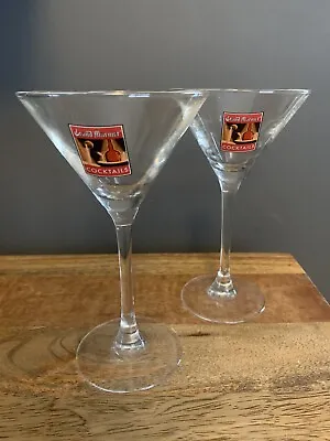 Arc France Grand Marnier Cocktail Martini Glasses  Pair Branded Glass • £9