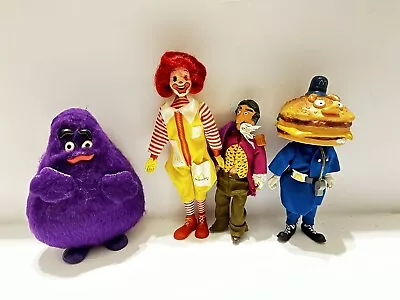 Vintage 1970s Remco Mcdonalds Toggle Head Figures Lot Of 4 Grimace • $100