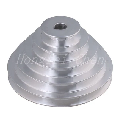 $51.13 • Buy Silver Aluminum Five Step Belt Pulley Suitable For A Type V-Belt Timing Belt