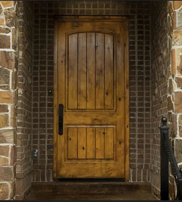 Tuscany Arch Top Knotty Alder Rustic Single Entry Door • $1299