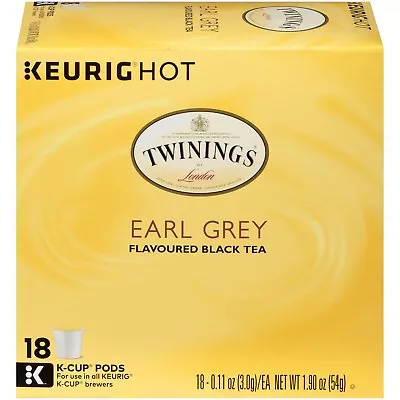 Twinings Of London Earl Grey Tea 18 To 144 Count Keurig K Cups Pick Any Quantity • $27.89