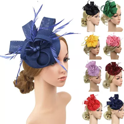 $14.99 • Buy Women Fascinator Cocktail Tea Party Wedding Church Bridal Headpiece Headband Hat