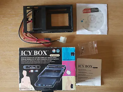 ICY BOX IB-266StUSD-B 2.5  Internal Housing Dock & Cables USB2/SATA2 (No Caddy) • £13