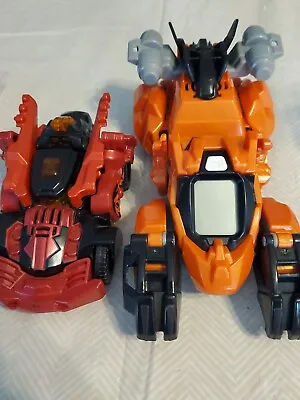 VTech Switch And Go Dinos (2) T-Rex Muscle Car And T-Rex Race Orange Car * Works • $7.99