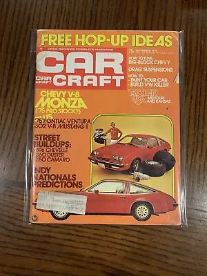 $9.99 • Buy Car Craft Magazine September 1974 Chevy V8 Monza!!!!!!