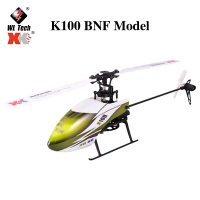 Wltoys XK K100 6CH 3D RC Helicopter Aircraft Drone BNF Compatible FUTABA S-FHSS • $62.96