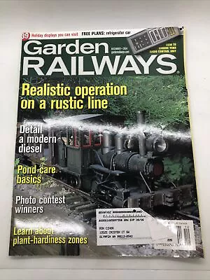 Garden Railways Magazine 2004 Dec Refrigerator Car Plans Pond Care Basics Detail • $15.01