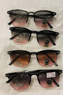 NOS Lot Of 4 VINTAGE Sunglasses Hipster Frames 80s Retro Unisex Rad Old Stock • $34.99