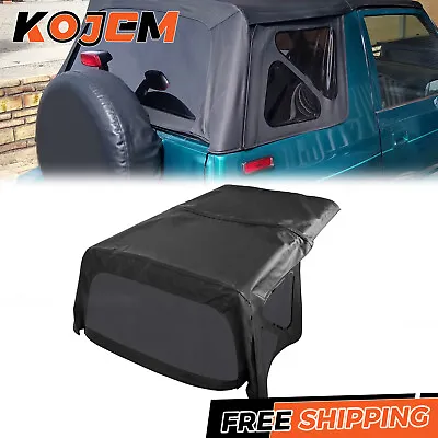 For 1995-1998 Suzuki Sidekick & Geo Tracker Soft Top W/ Tinted Windows In Black • $177