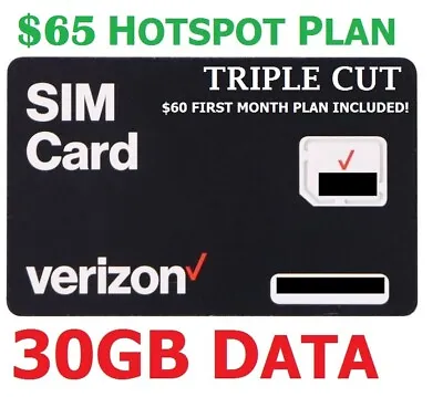 Verizon Wireless Unlimited Plan For Hotspot & Jetpacks With $70 Plan 25GB LTE • $45