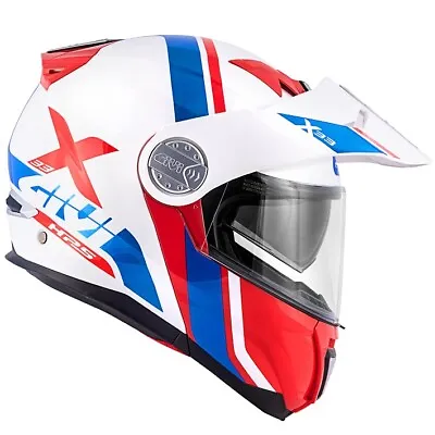 Helmet Modular Motorcycle Adventure Touring GIVI X33 Canyon Division Red White • $398.20