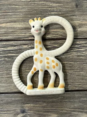 Vulli SOPHIE THE GIRAFFE Teething Ring In Natural Rubber • $8.99