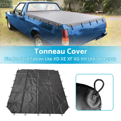 Black Tonneau Cover Waterproof Soft Tarp Fit For Ford Falcon Ute XD XE XF XG XH • $90