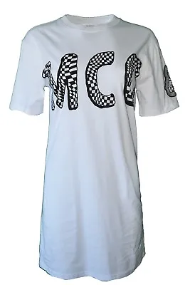 Bnwt Mcq Print Tshirt Dress White Black Logo Bunny Rabbit Head Alexander Mcqueen • £55.24