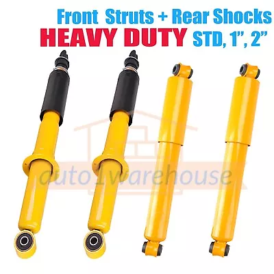 $260 • Buy Front Rear HD Shock Absorbers For NISSAN NAVARA D40 4WD Ute Coil Front STX ST 2 