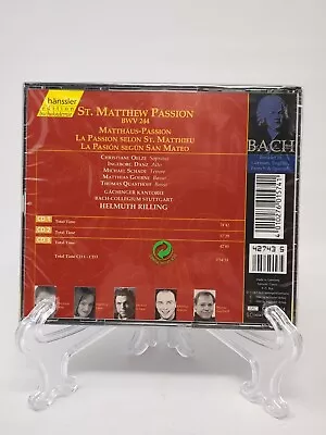 Bach: St. Matthew Passion (CD Jun-1999 3 Discs Haenssler) Classical Music  • $19.99