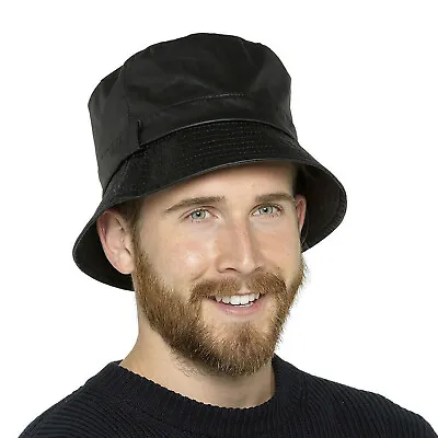 £6.45 • Buy Unisex Waterproof 100%Cotton Wax Bush Bucket Hat 2 Colours 2 Sizes 